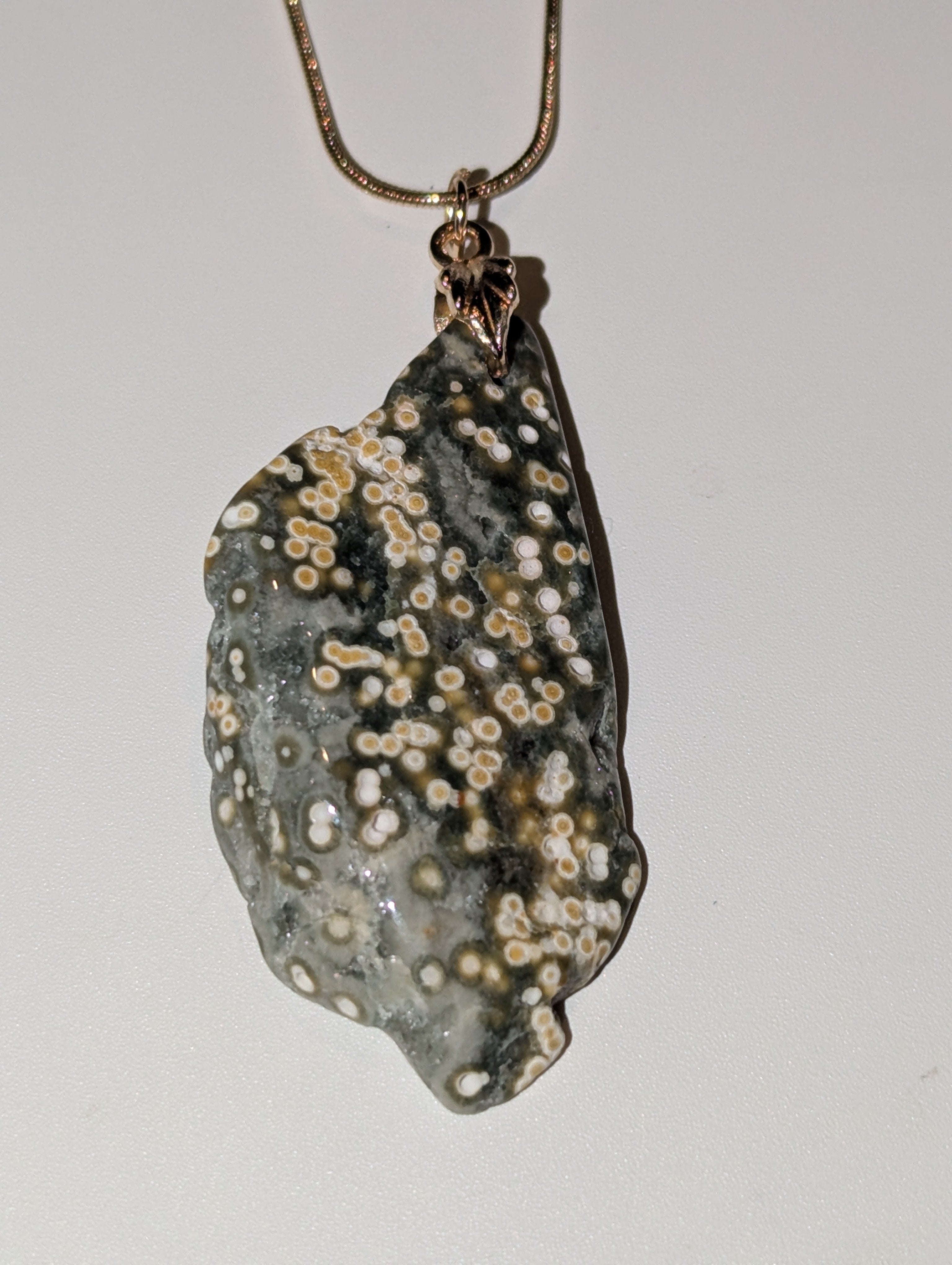 Ocean Jasper crystal handmade necklace