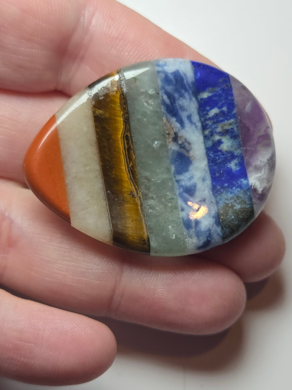 Chackra crystal worry stone crystal