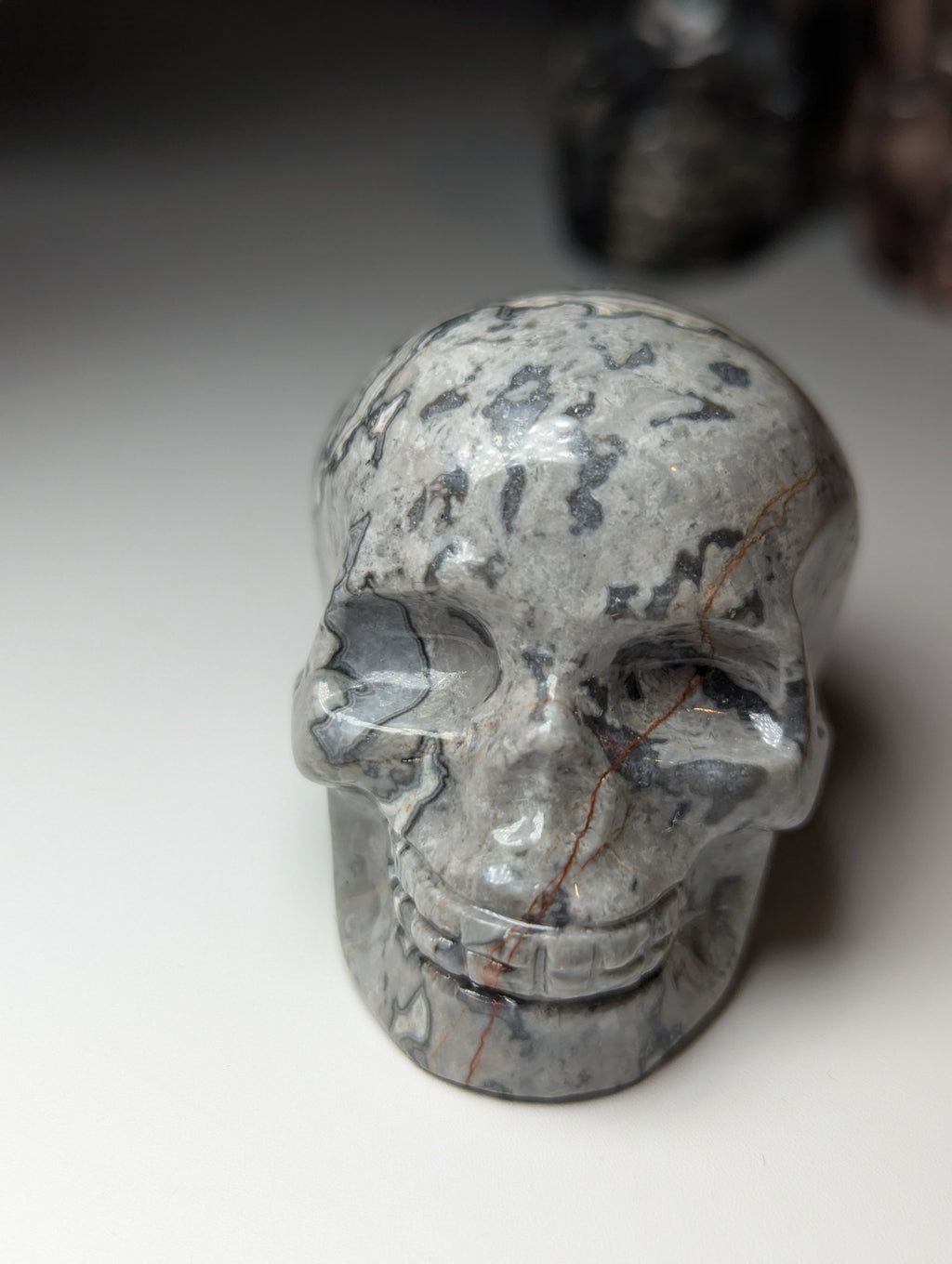 Crazy agate crystal skull
