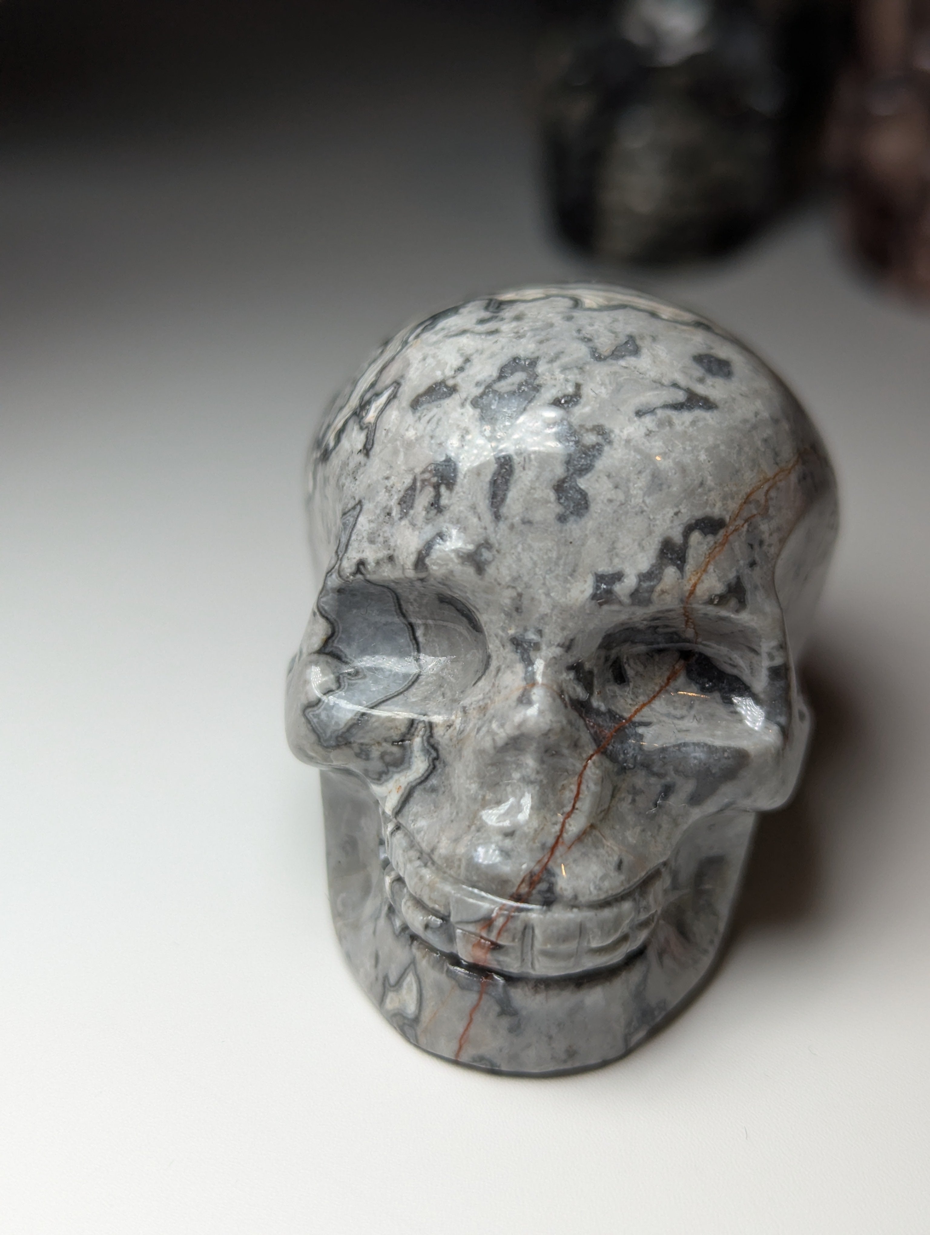 Crazy agate crystal skull