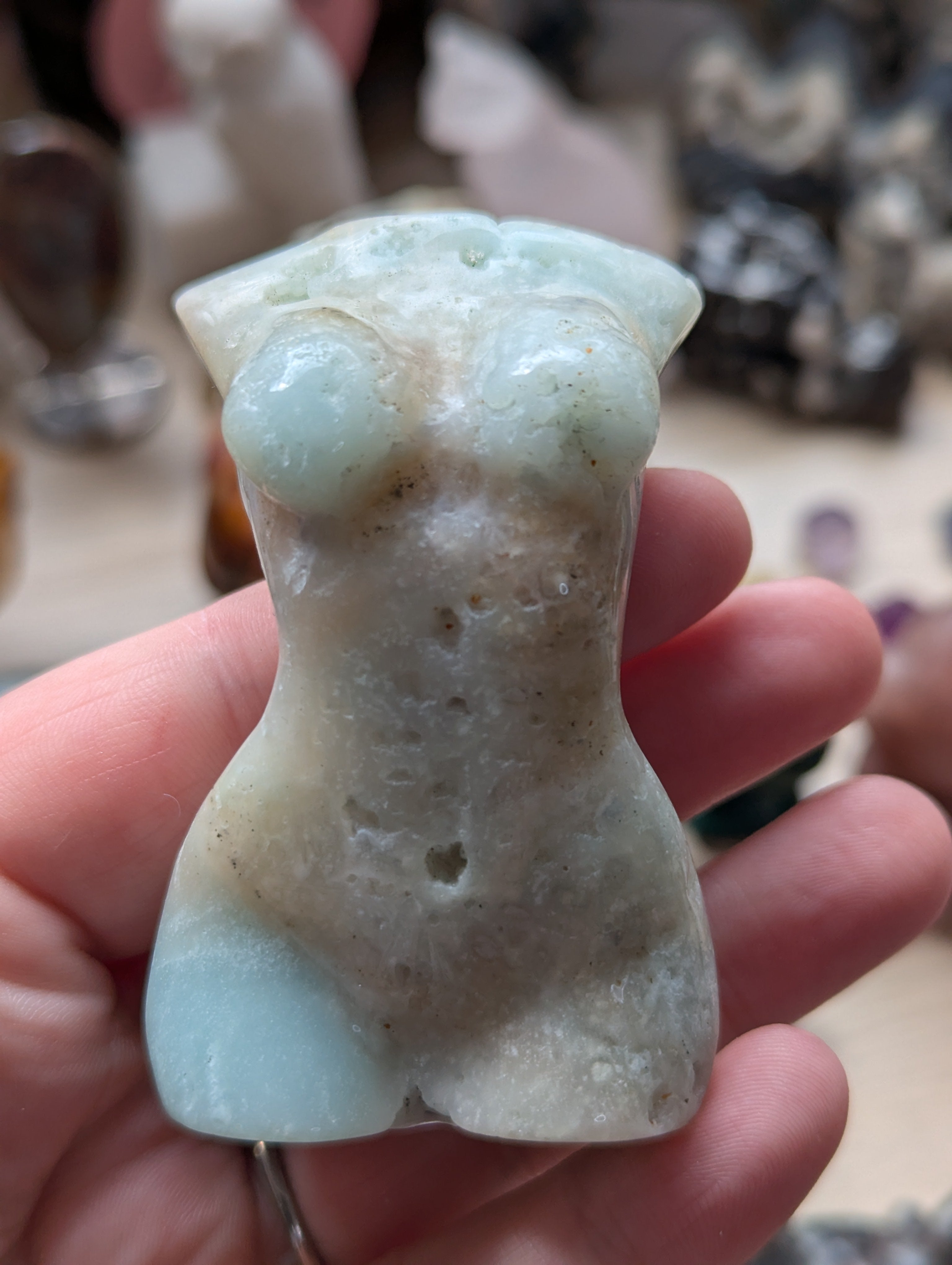 Caribbean calcite crystal lady body
