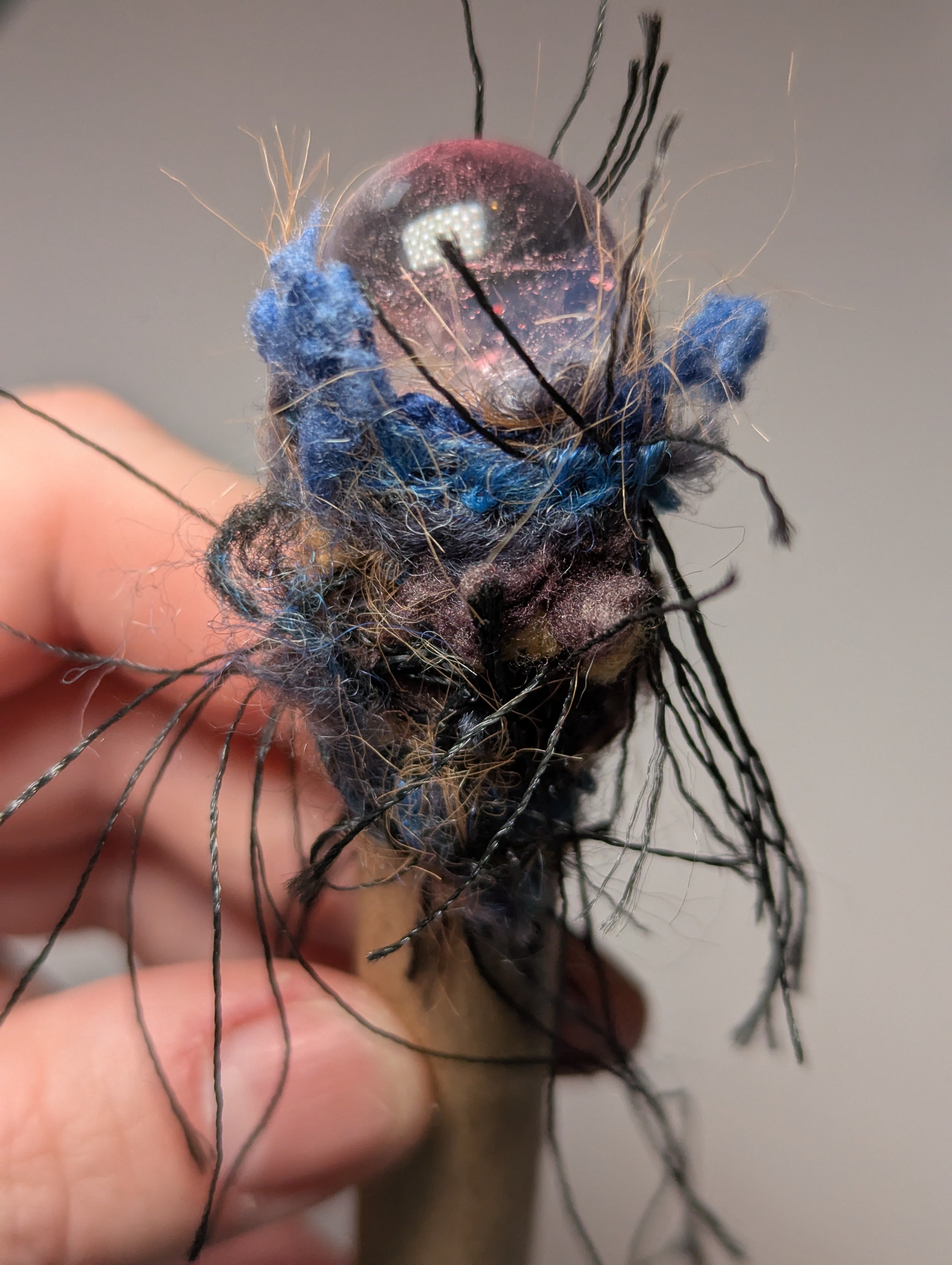 Clear quartz crystal pen