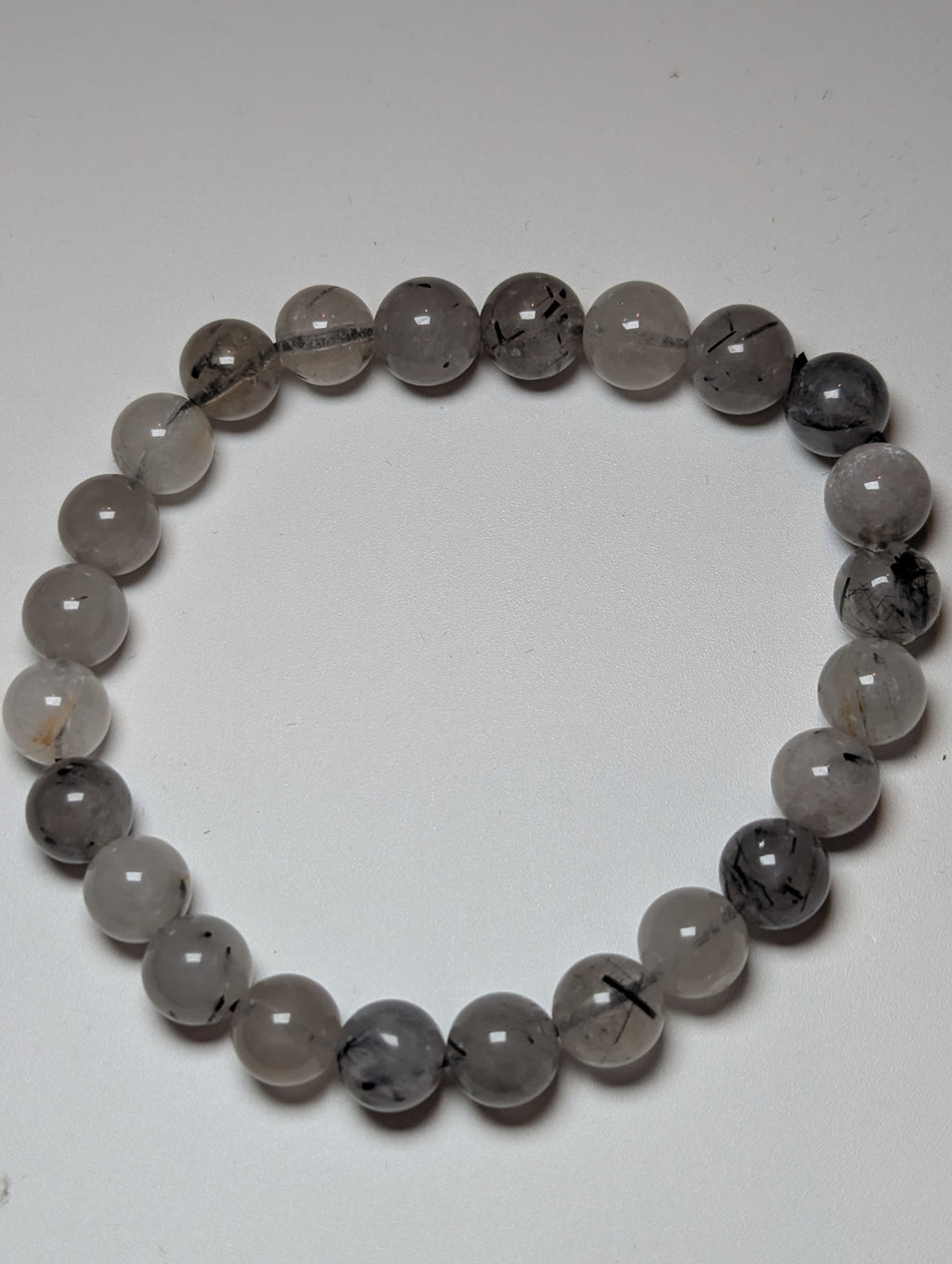 Black Rutile crystal bracelet
