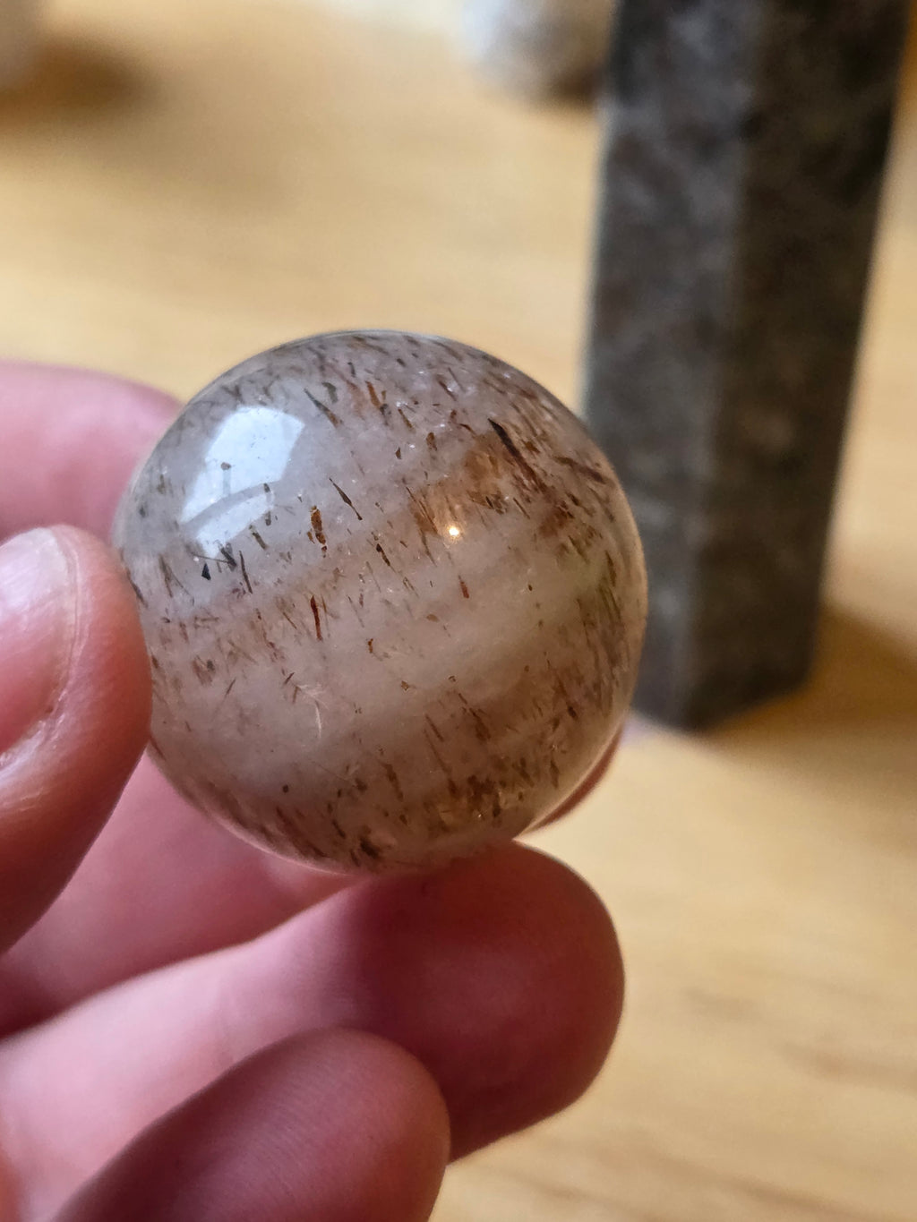 New Copper Rutile crystal sphere