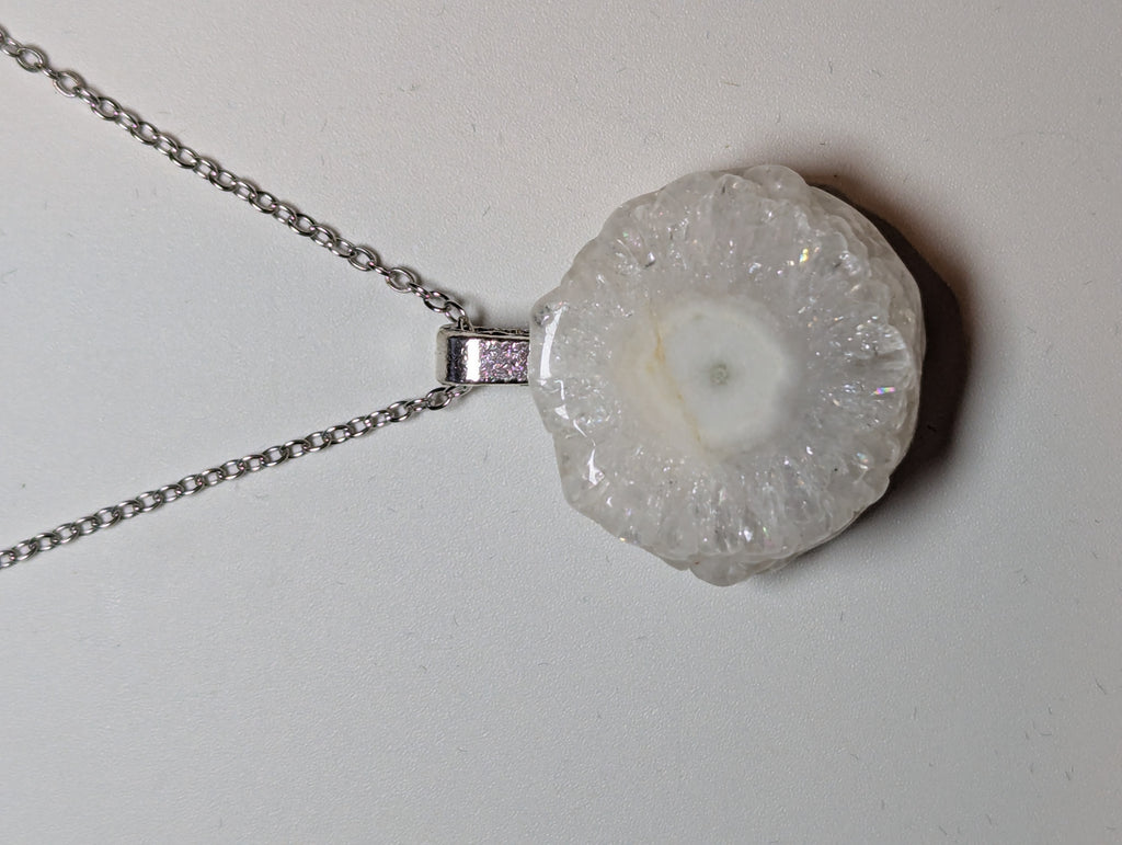 Solar Quartz crystal handmade necklace