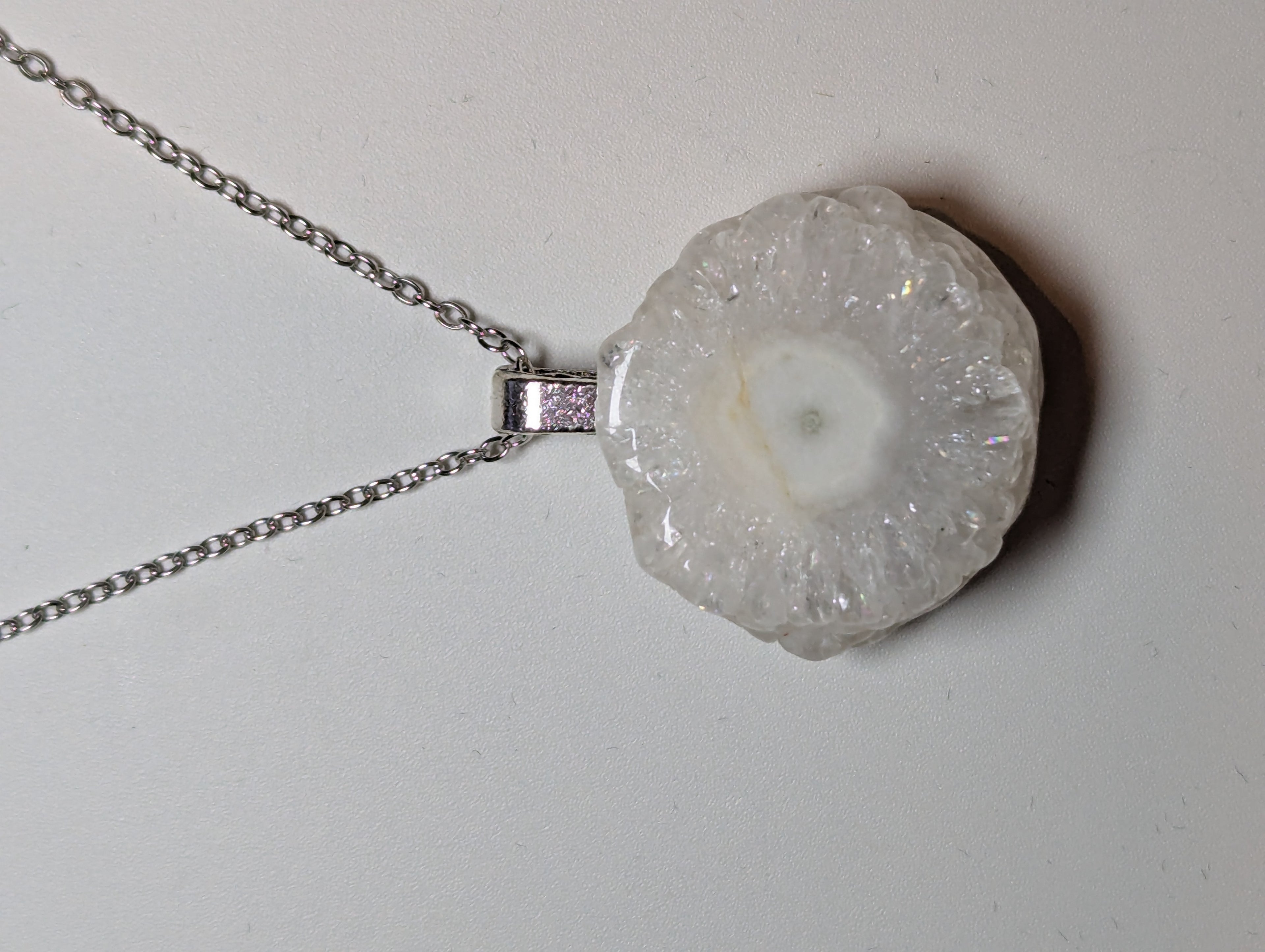 Solar Quartz crystal handmade necklace