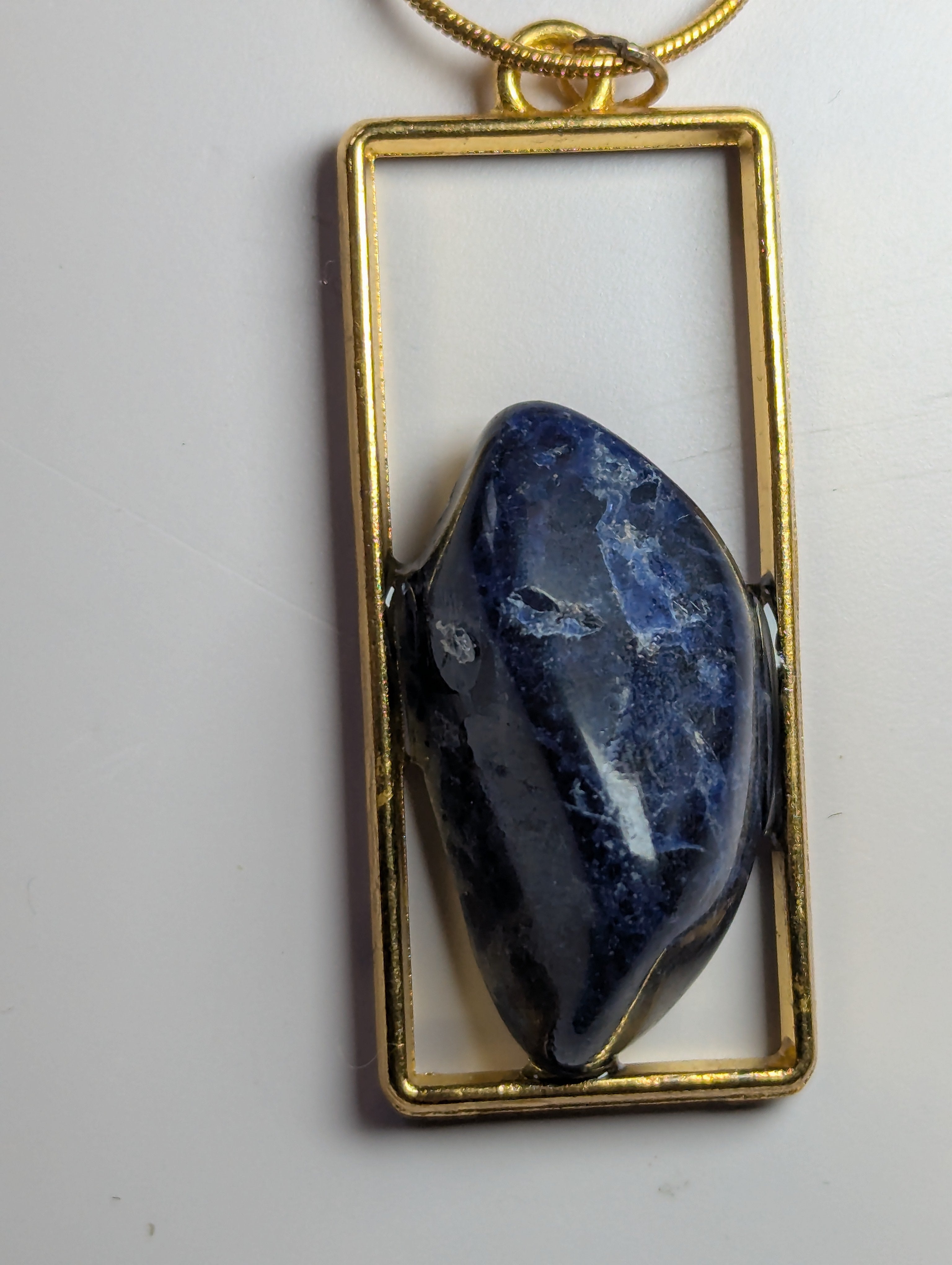 Sodalite crystal handmade necklace