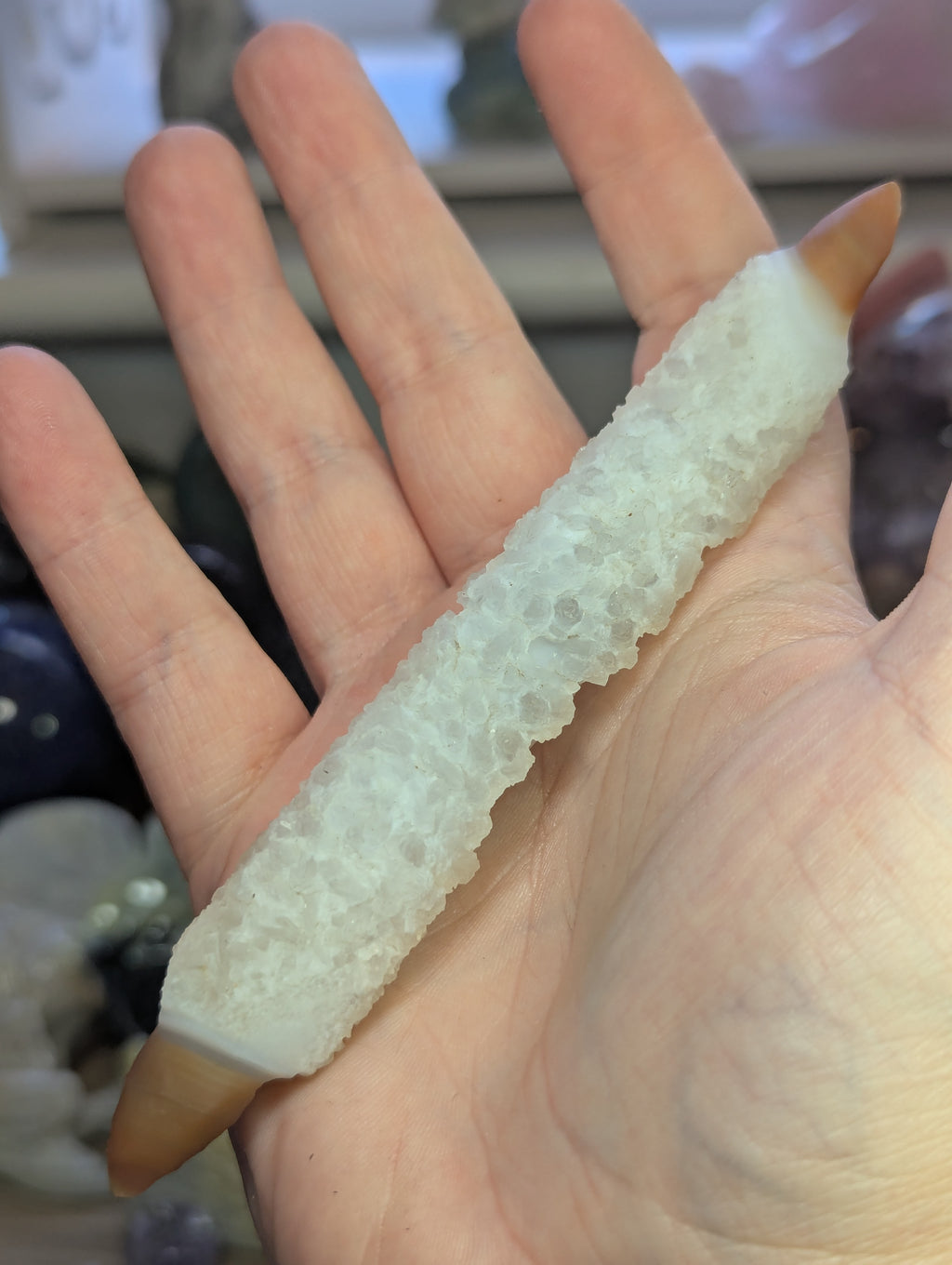 Gobi agate crystal wand