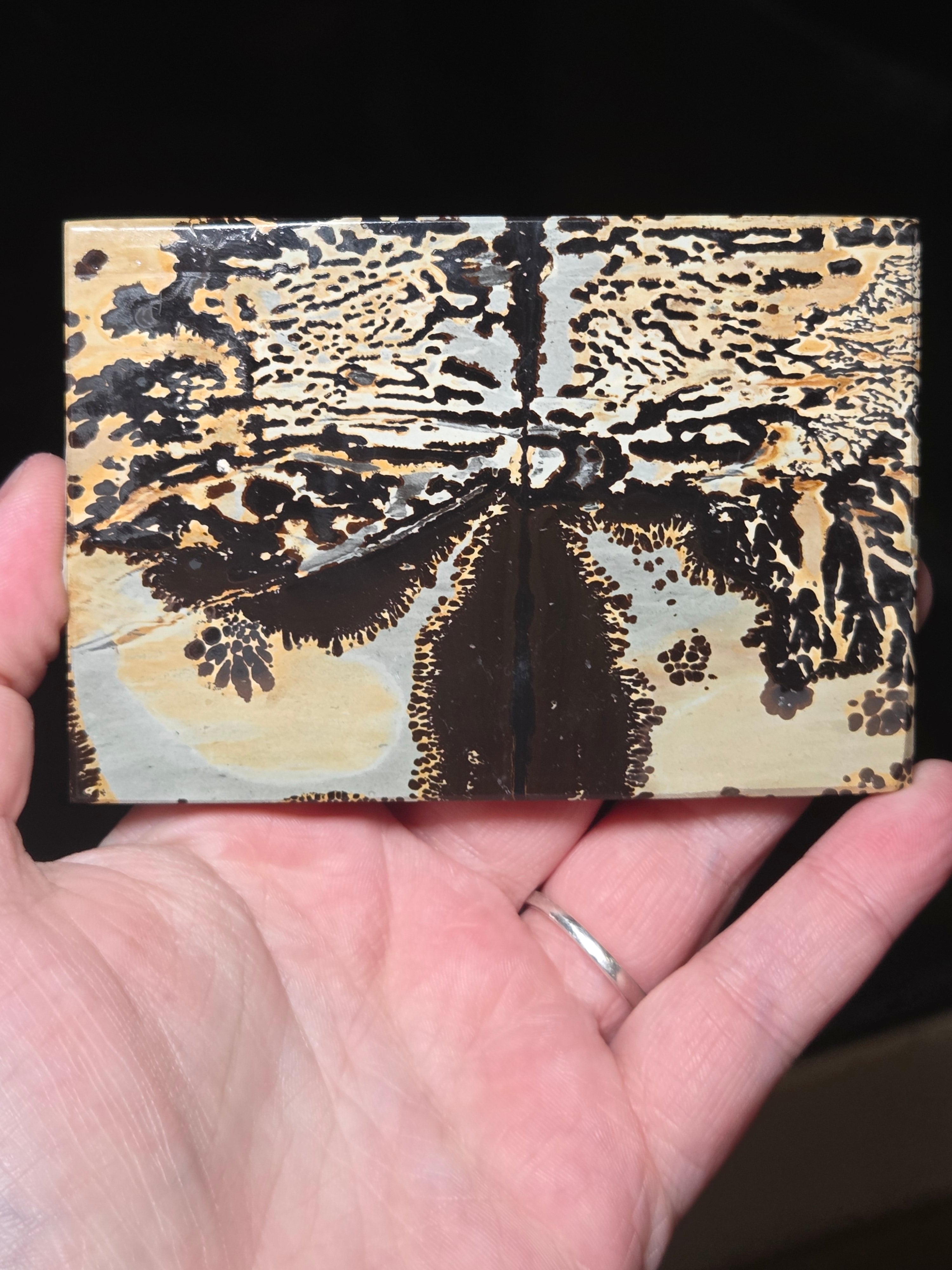 Picture Jasper crystal Slice carving