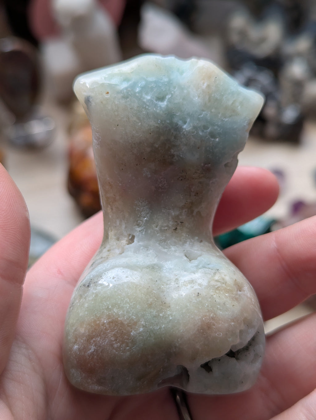 Caribbean calcite crystal lady body