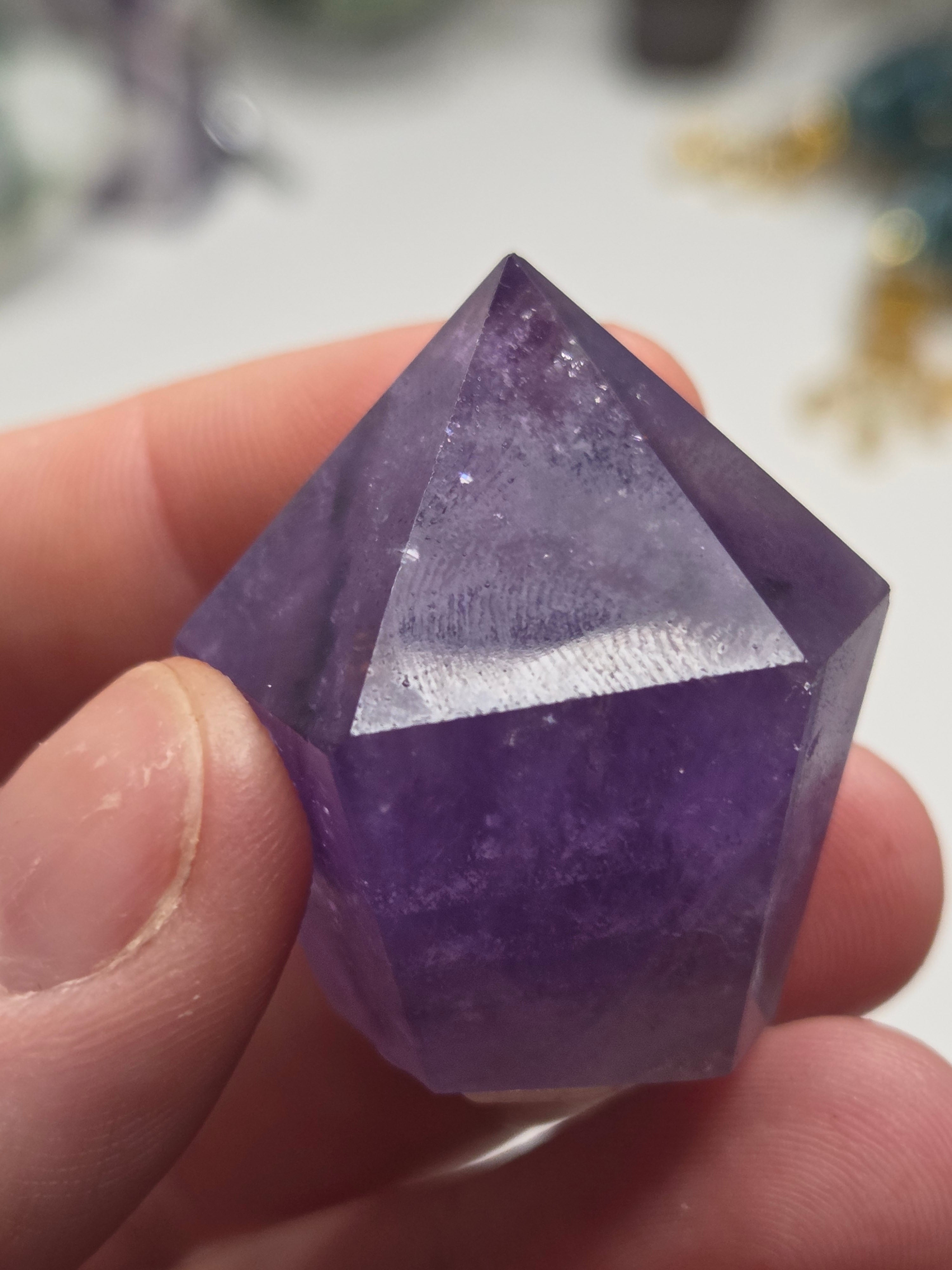 Purple Amethyst crystal cupcake