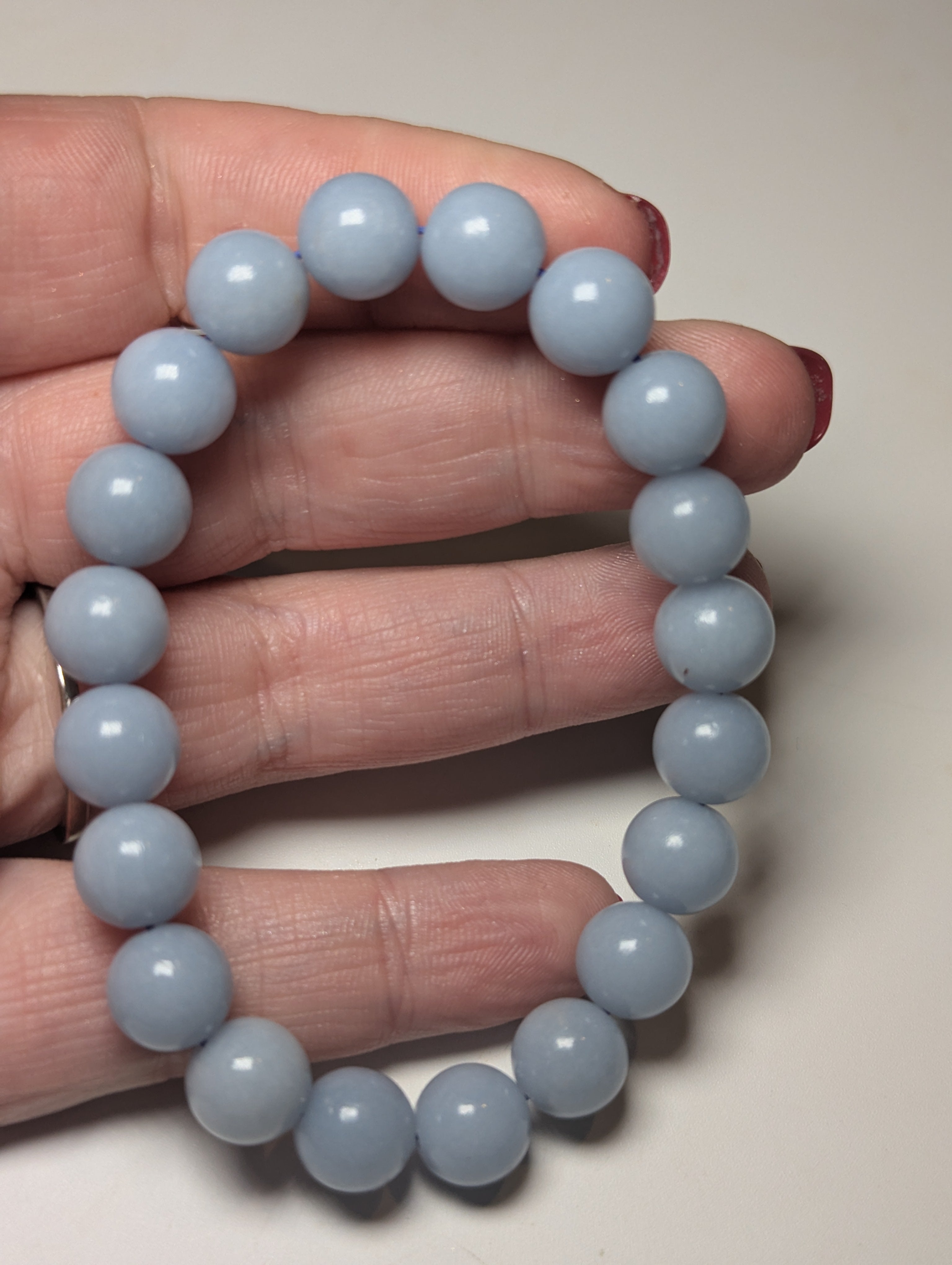 Angelite crystal bracelet
