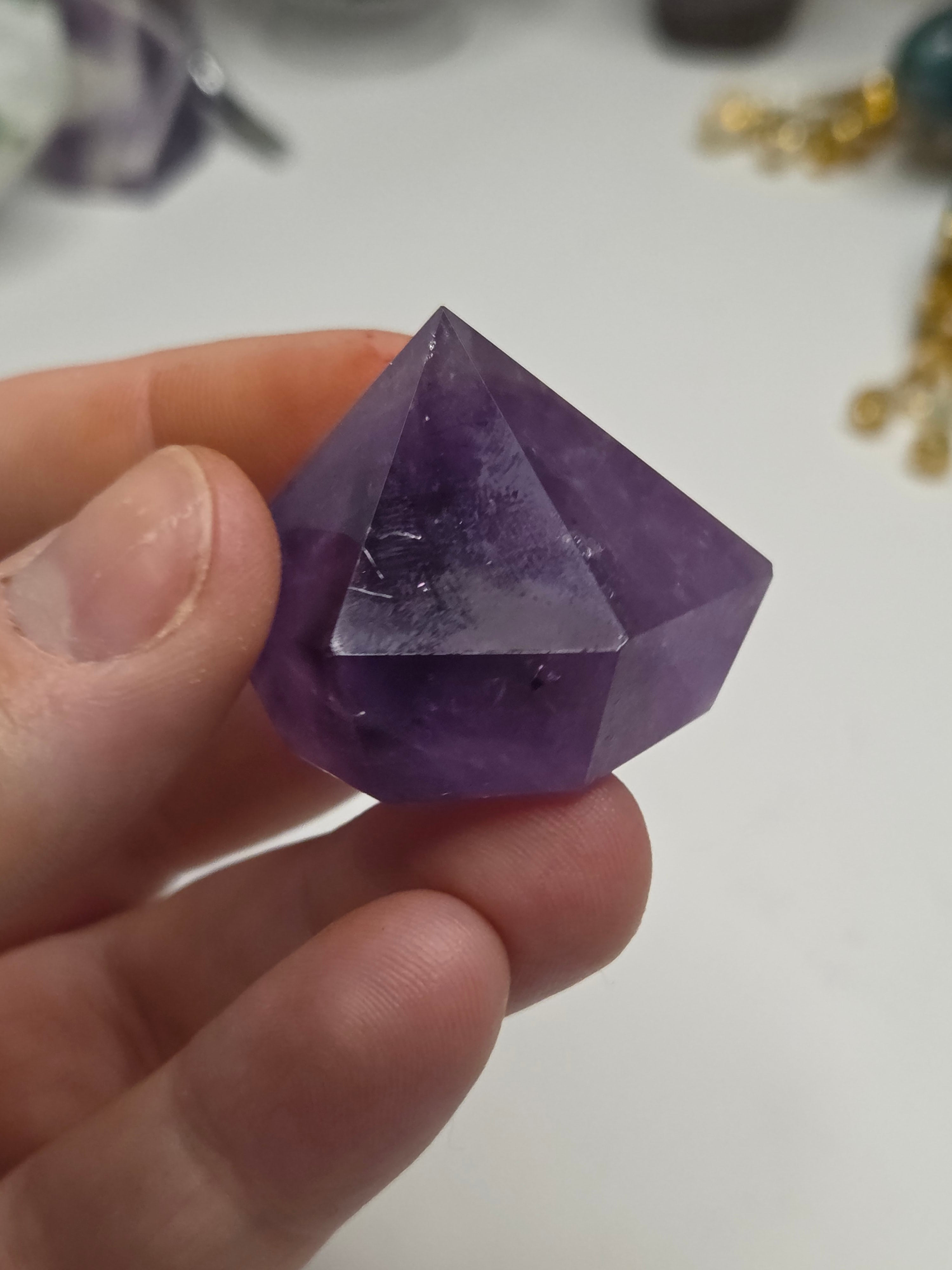 Purple Amethyst crystal cupcake