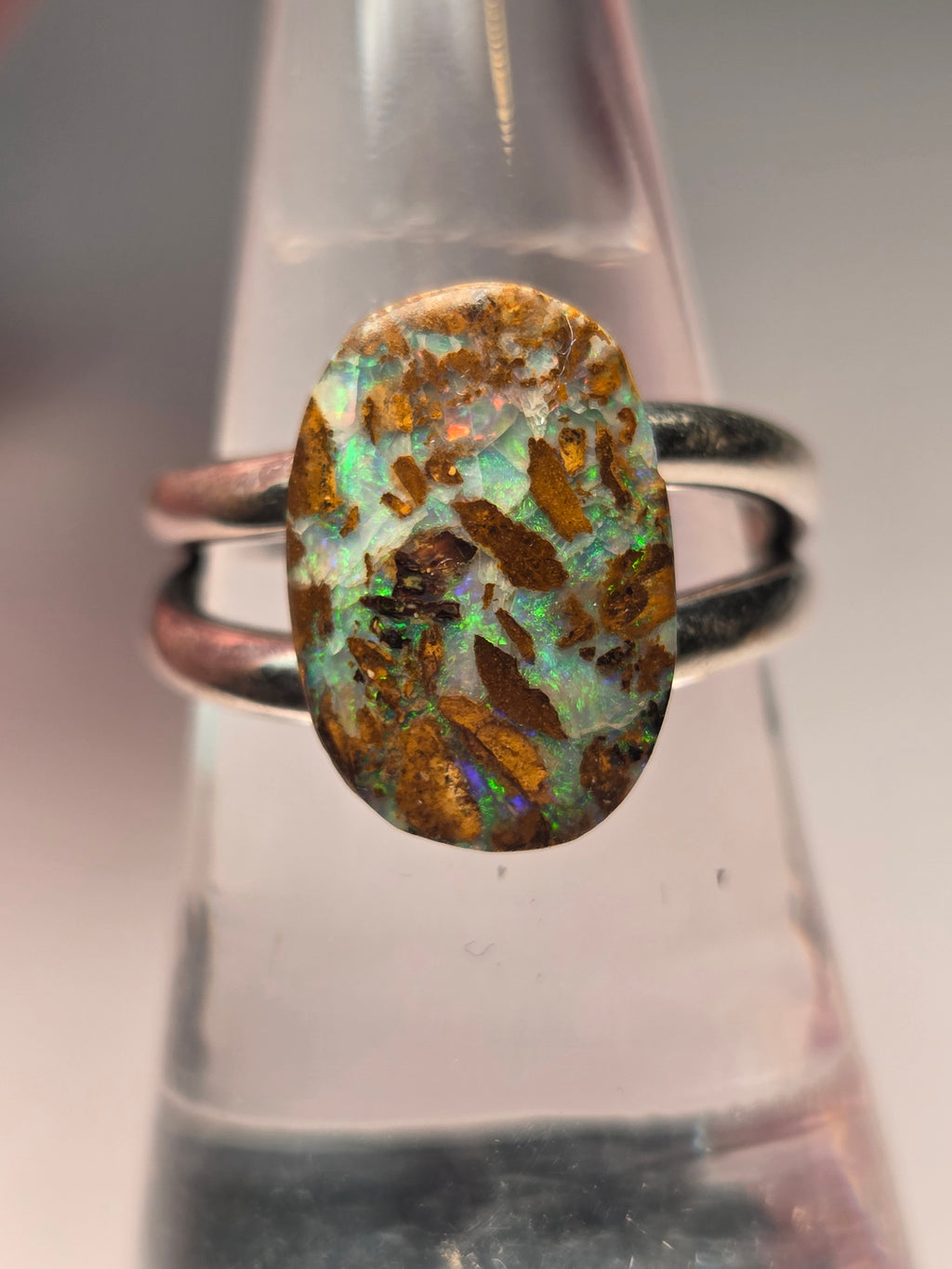 S925 Australian opal crystal matrix from Queensland Australia
