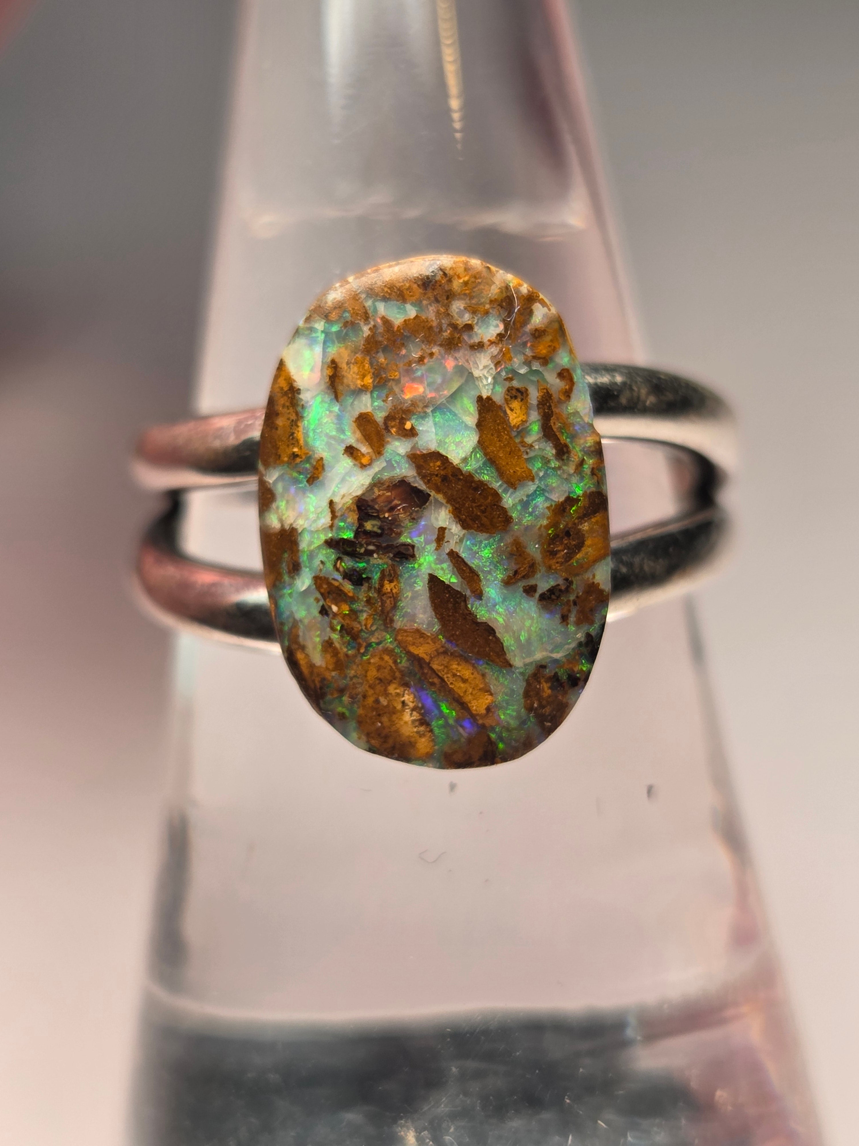 S925 Australian opal crystal matrix from Queensland Australia
