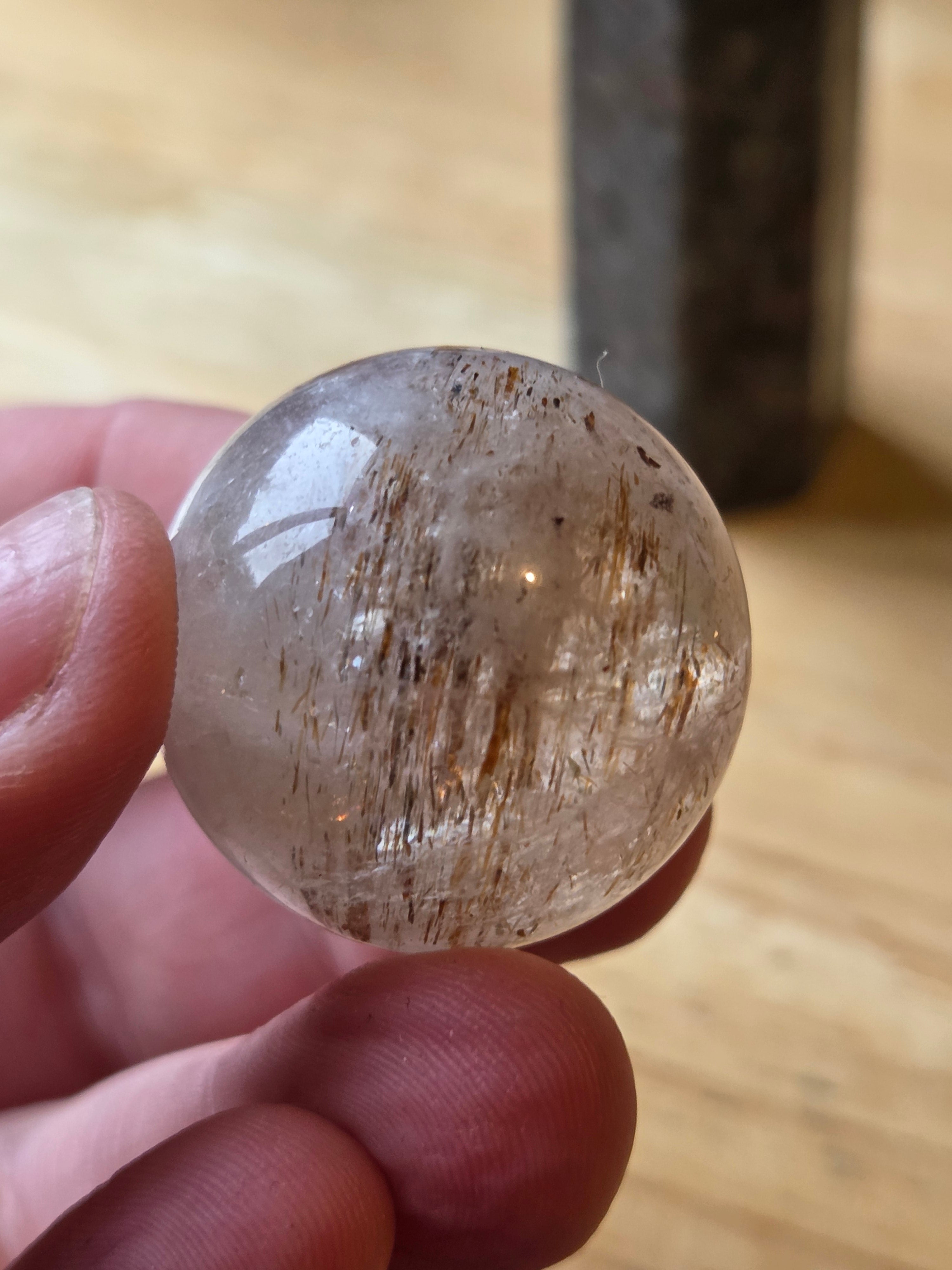 New Copper Rutile crystal sphere