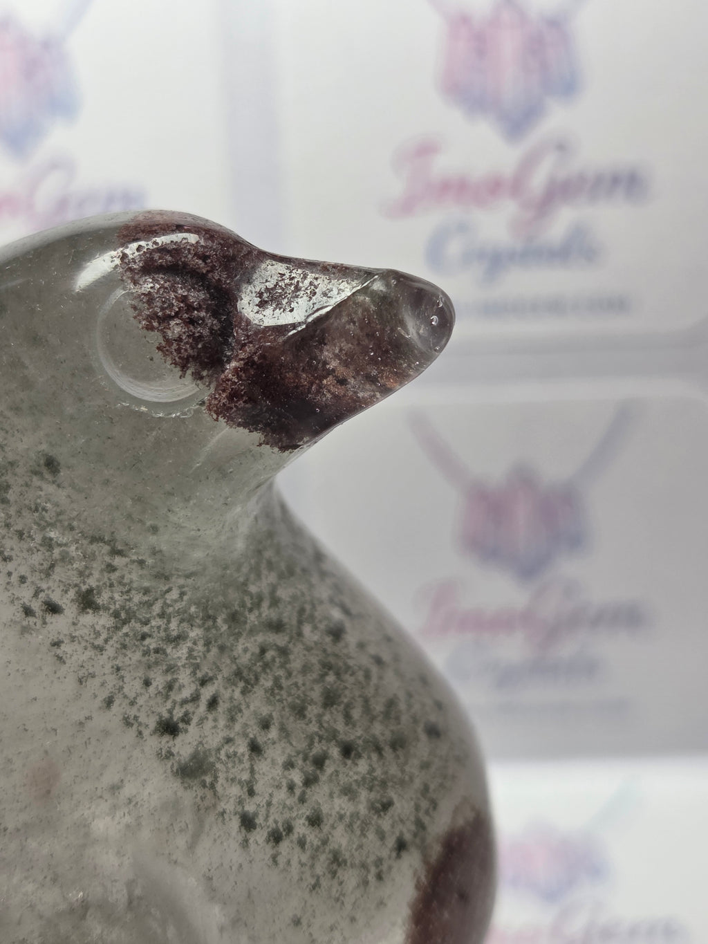 Hospital Garden quartz crystal fat penguin