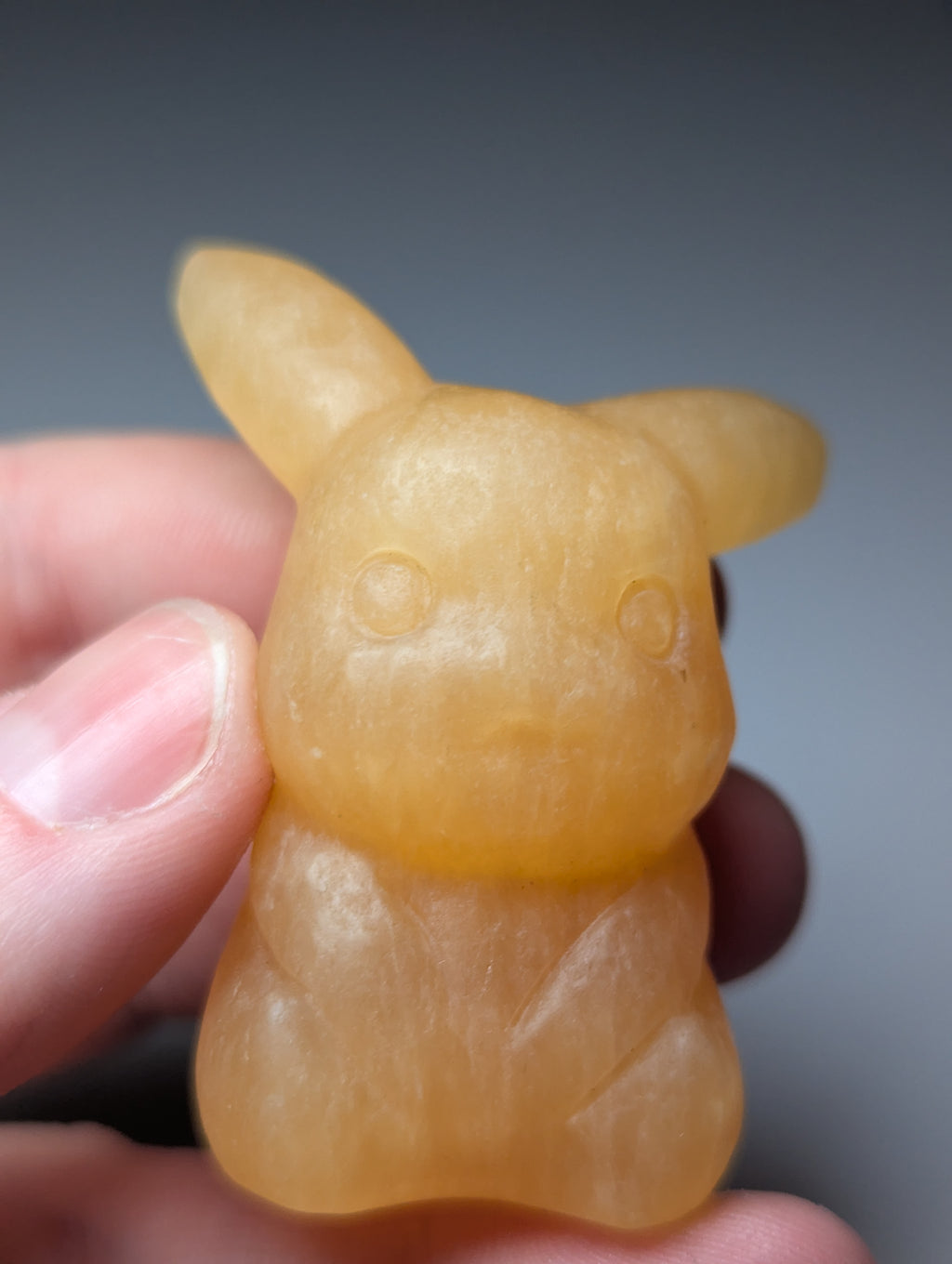 Pikachu pokemon carving