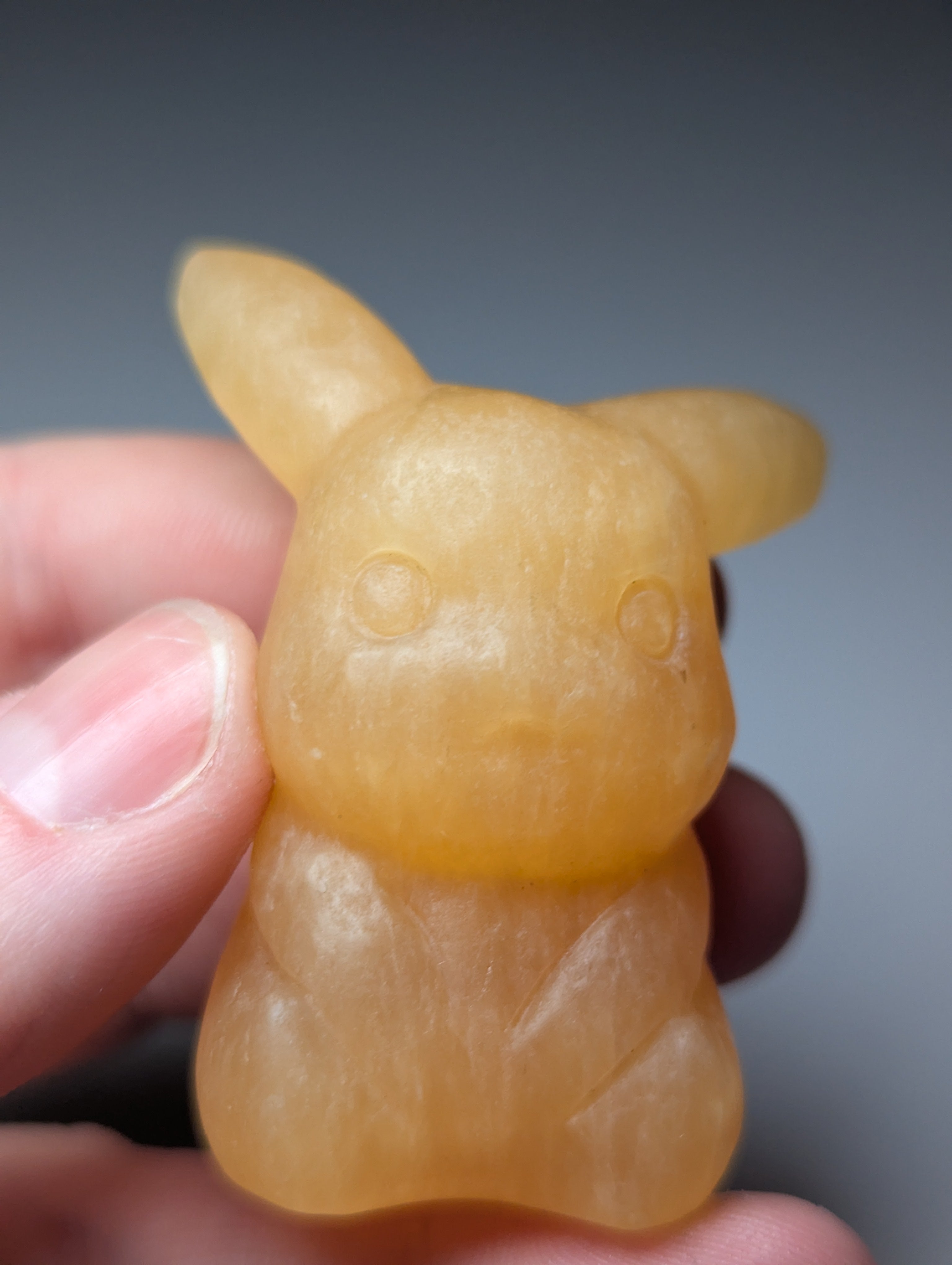 Pikachu pokemon carving