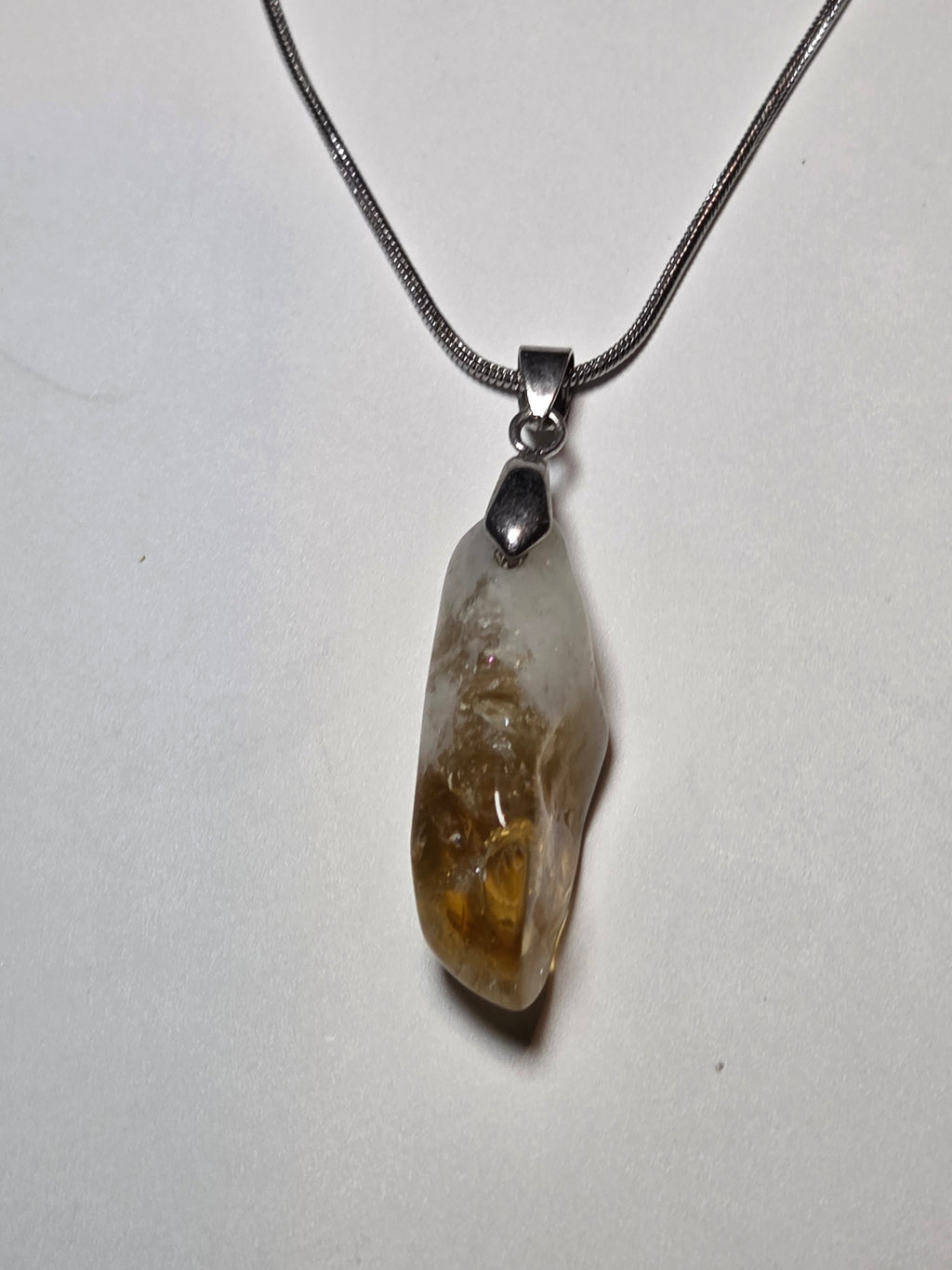 Citrein crystal handmade necklace